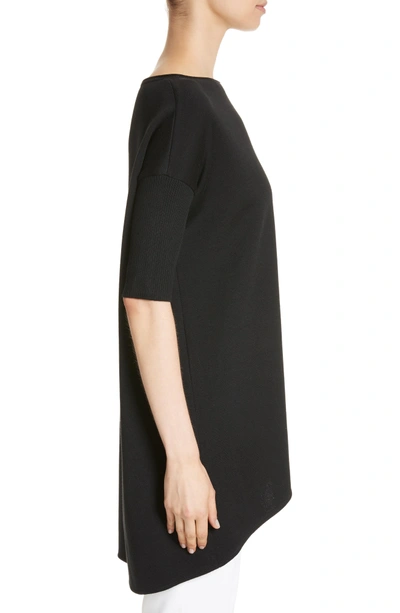 Shop St John Milano Knit Tunic In Caviar