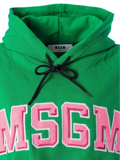 Shop Msgm Logo Hoodie