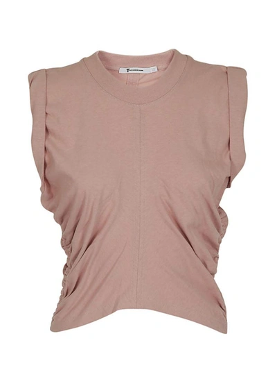 Shop Alexander Wang T T By Alexander Wang Ruched Detail Top In Pink