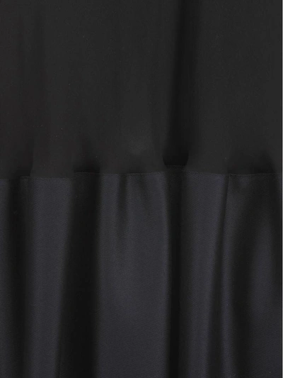 Shop Maison Margiela Silk Dress In Black