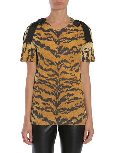 Shop Dsquared2 Leopard Printed T-shirt In Multicolor