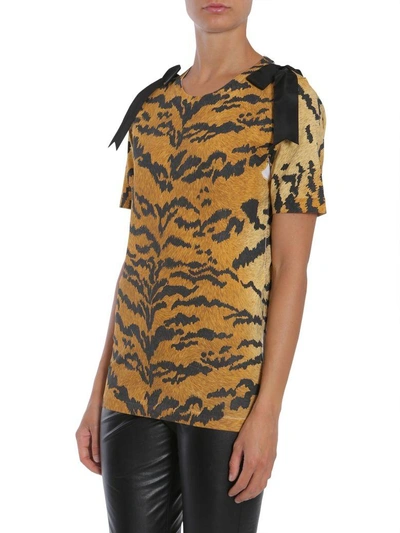 Shop Dsquared2 Leopard Printed T-shirt In Multicolor