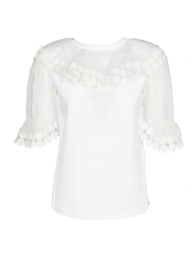 Shop Chloé Chloe Tshirt In White