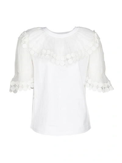 Shop Chloé Chloe Tshirt In White