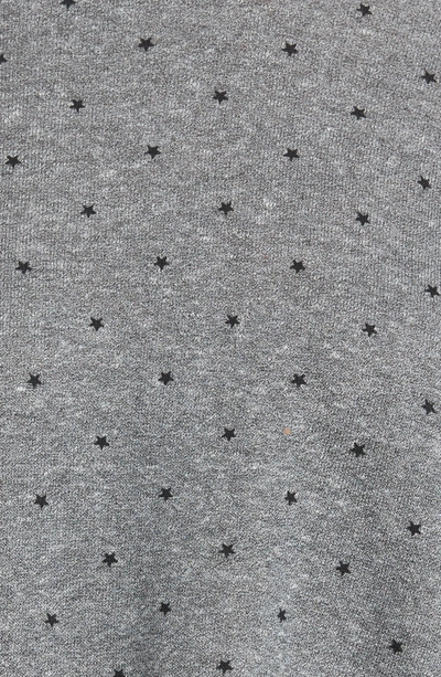 Shop Current Elliott The Ruffle Sweatshirt In Heather Grey/ Mini Polka Stars