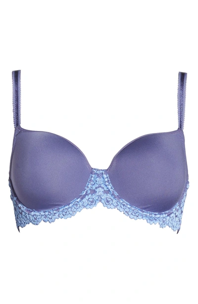 Shop Wacoal Embrace Lace Underwire Molded Cup Bra In Twilight Purple/ Hydrangea