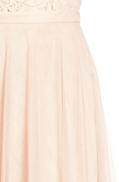 Shop Jenny Yoo Winslow Long Tulle A-line Skirt In Cameo Pink