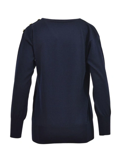 Shop Loewe Summer Love Sweater In Blue