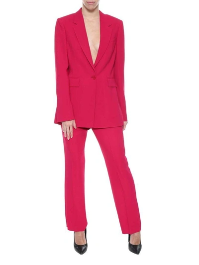 Shop Givenchy Straight-leg Trousers In Fuxia