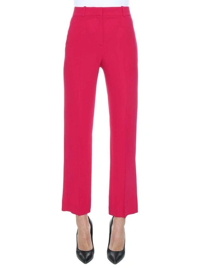 Shop Givenchy Straight-leg Trousers In Fuxia