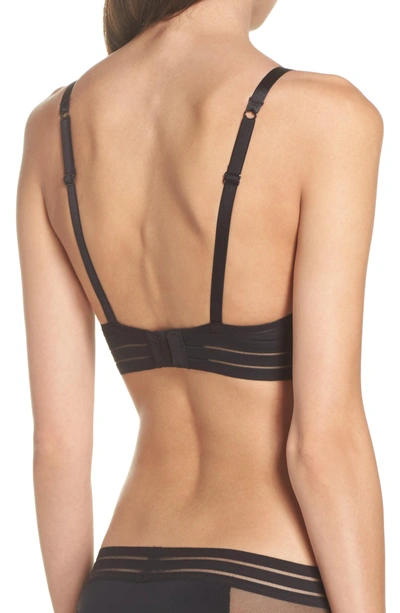 Shop Maison Lejaby Nufit Unlined Triangle Bralette In Black