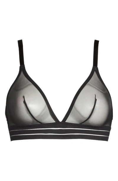 Shop Maison Lejaby Nufit Unlined Triangle Bralette In Black