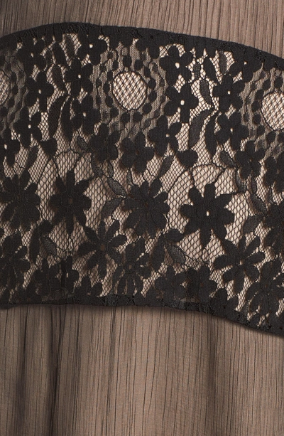 Foxiedox Tristan Lace & Chiffon Maxi Dress In Black