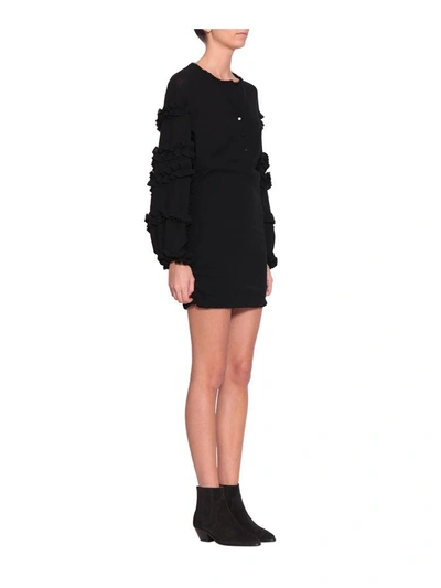 Shop Isabel Marant Celest Cotton Dress In Nero