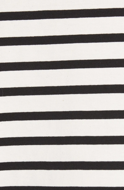 Shop Marc Jacobs Pompom Stripe Tee In Ecru/ Black