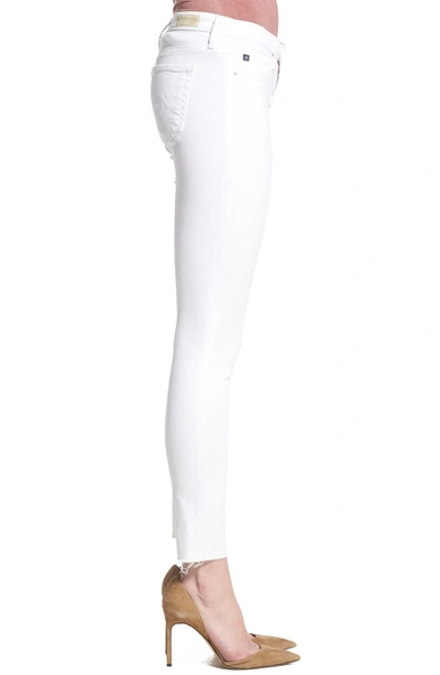 Shop Ag 'the Legging' Cutoff Ankle Skinny Jeans In White