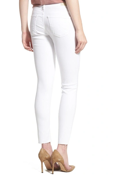 Shop Ag 'the Legging' Cutoff Ankle Skinny Jeans In White