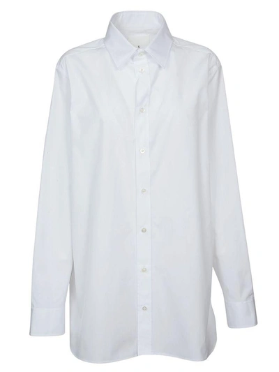 Shop Maison Margiela Oversized Classic Shirt In White