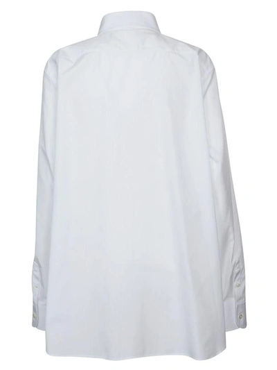 Shop Maison Margiela Oversized Classic Shirt In White