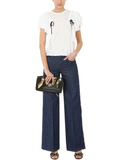 Shop Red Valentino Blue Flare Jeans