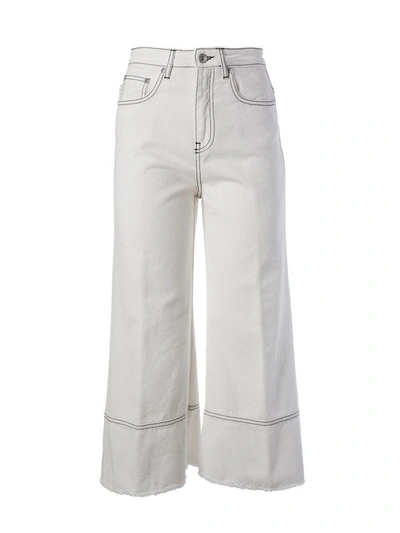 Shop Msgm Cropped Flare Jeans