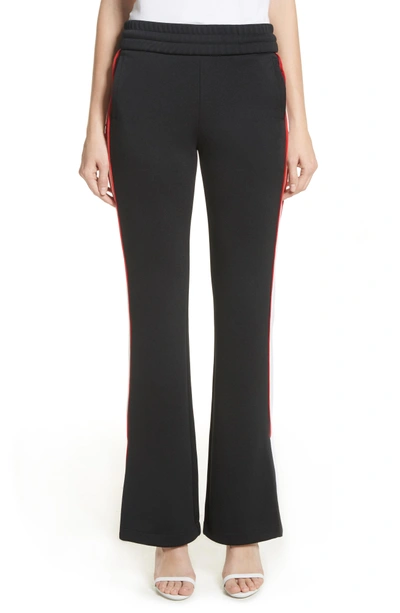 Shop Off-white Flare Leg Track Pants In Black/ No Color