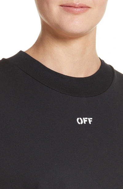 Shop Off-white Fern Arrow New Over Tee In Black/ Green