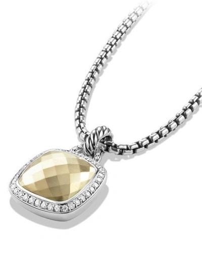 Shop David Yurman Albion Pendant With Diamonds, 14mm In Gold Dome