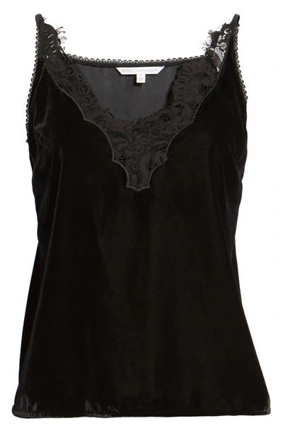 Shop Rebecca Minkoff Henni Lace & Velvet Camisole In Black