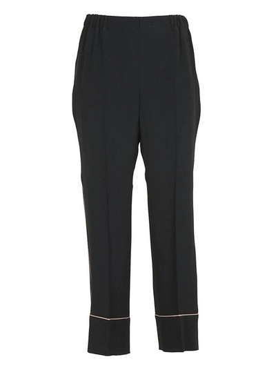 Shop N°21 Silk Blend Trousers In Black