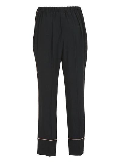 Shop N°21 Silk Blend Trousers In Black