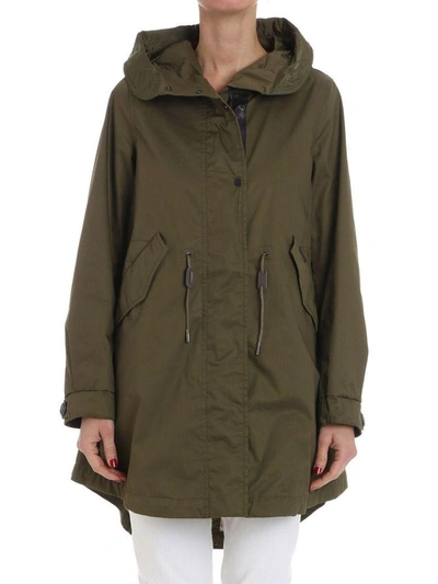 Shop Woolrich Parka In Green