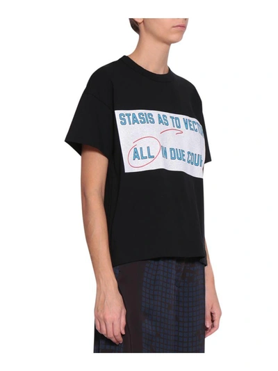 Shop Sacai Stasis As To Vector All In Due Course T-shirt In Multicolor