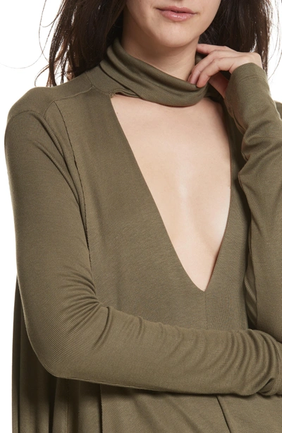 Shop Free People Uptown Turtleneck Top In Army