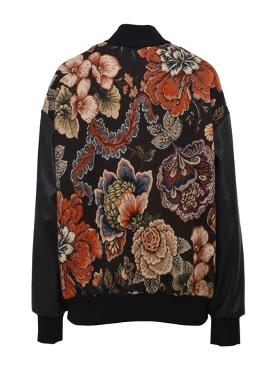 Shop Stella Mccartney Sabina Tapestry Bomber In Multicolor