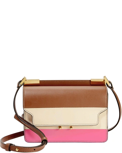 Shop Marni Trunk Striped Small Shoulder Bag