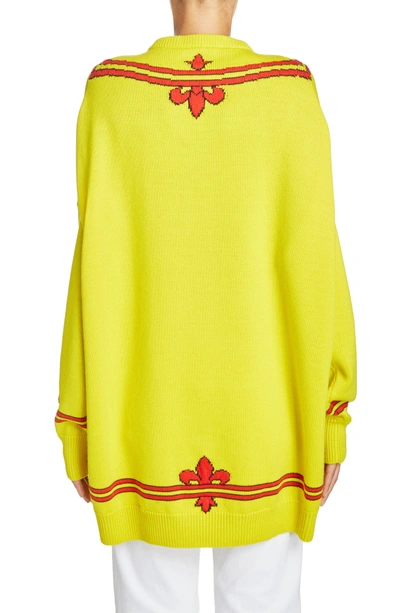 Shop Christopher Kane Lion Sweater In Yellow