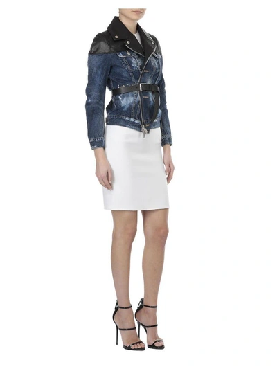 Shop Dsquared2 Jeans Jacket In Blue