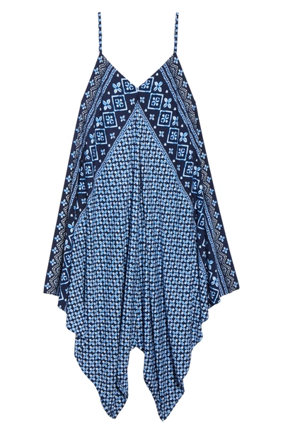 Shop Tommy Bahama Indigo Cowrie Diamonds Cover-up Dress In Mare
