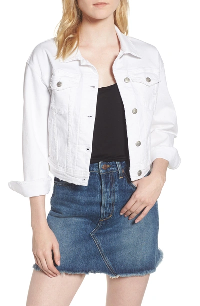 Shop Joe's Dolman Crop Denim Jacket In Artemis