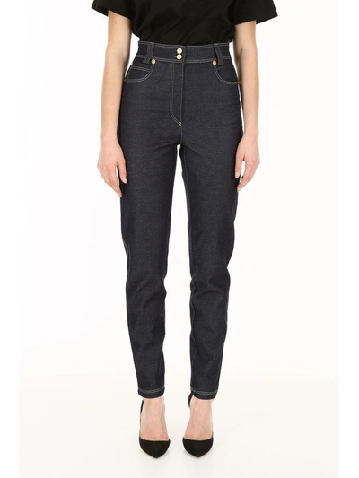 Shop Versace Tribute Jeans In Denim Blue (blue)