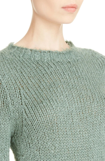 Shop Rick Owens Knit Silk Sweater In Sage