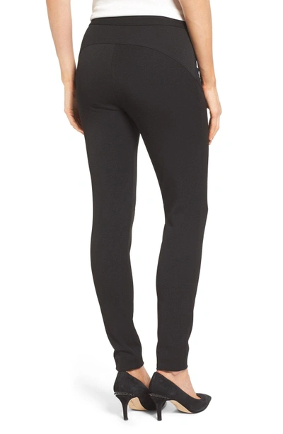Shop Vince Camuto Stretch Twill Skinny Pants In Rich Black
