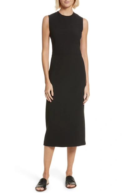 Shop Joseph Sabine Stretch Cady Sheath Dress In Black