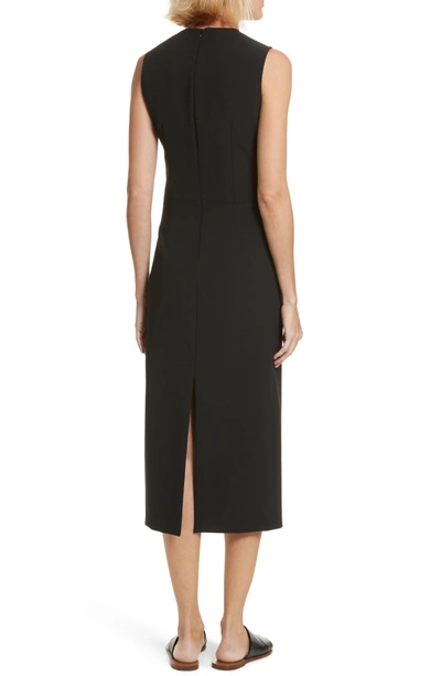 Shop Joseph Sabine Stretch Cady Sheath Dress In Black