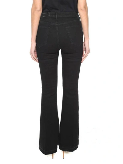 Shop Rag & Bone Bella Flared High-rise Jeans In Black