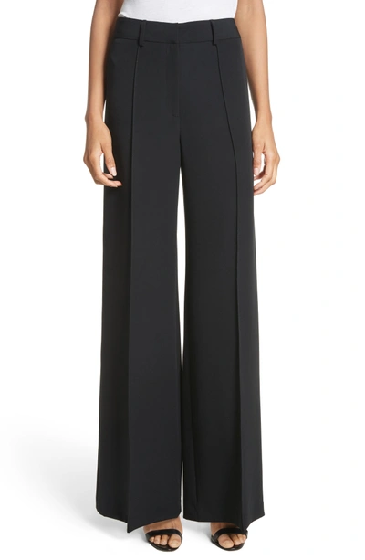 Shop Milly 'hayden' Wide Leg Trousers In Black