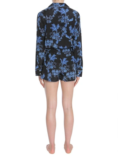 Shop Stella Mccartney Poppy Snoozing Pajama Set In Blu