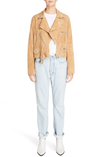 Shop Acne Studios Log Relaxed Leg Jeans In Light Blue