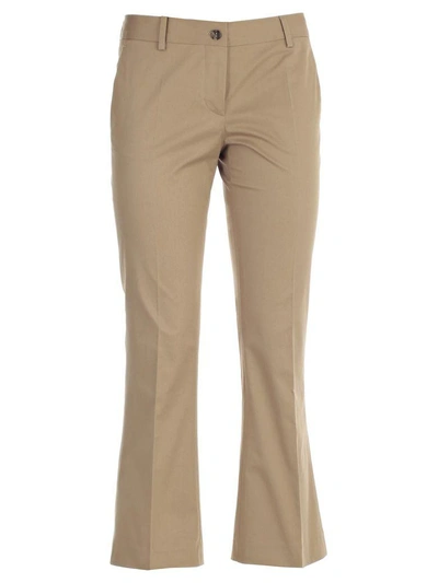 Shop Alberto Biani Pantalone Trombetta In Beige